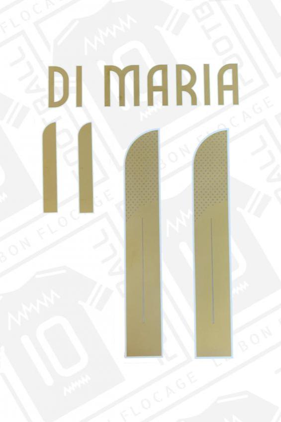 Flocado oficial - Argentina, Di María, 2023/2024, visitante