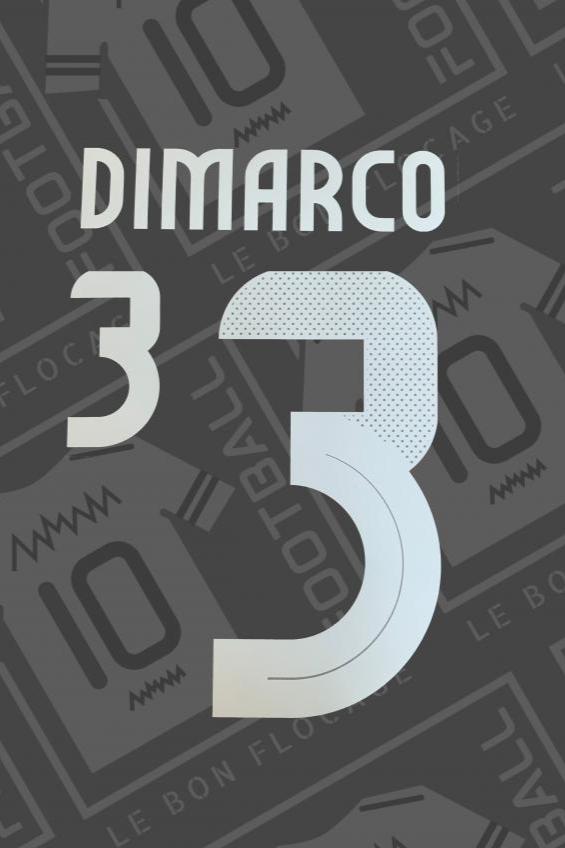 Official flocking - Italy, Dimarco, 2023/2024, home