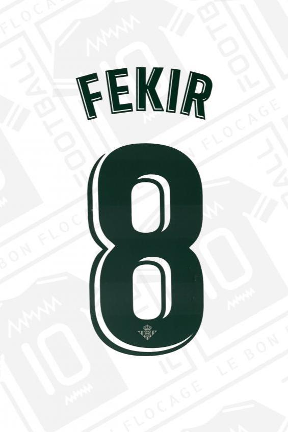 Flocage officiel - Bétis Séville, Fekir, 2019/2020, Third, Vert