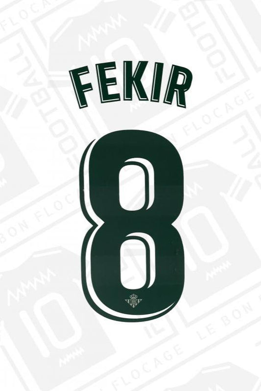 Flocage officiel - Bétis Séville, Fekir, 2019/2020, Third, Vert