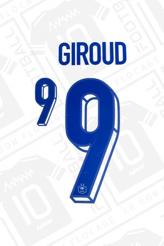 Official flocking - France, Giroud, 2023/2024, away
