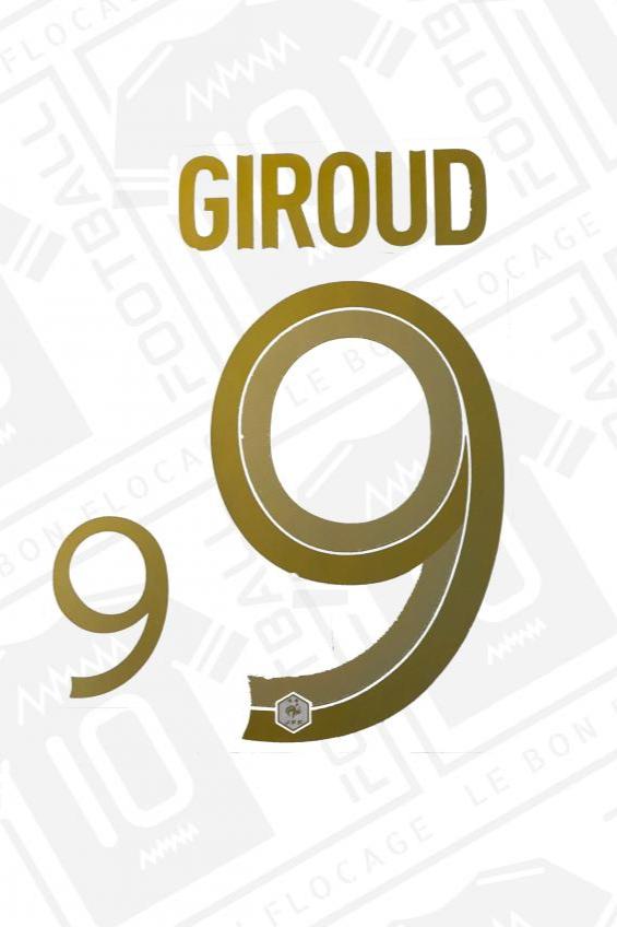 Official flocking - France, Giroud, 2022/2023, home