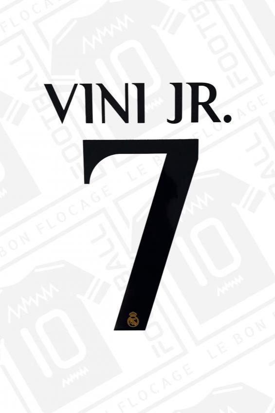 Flocage officiel - Real Madrid, Vini. JR, 2023/2024, domicile