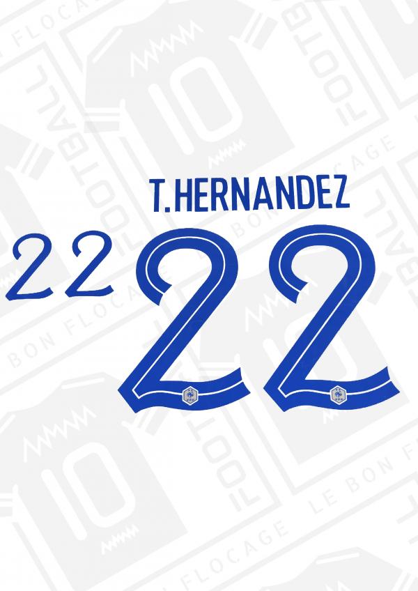 Flocage officiel - France, Hernandez, 2022, extérieur