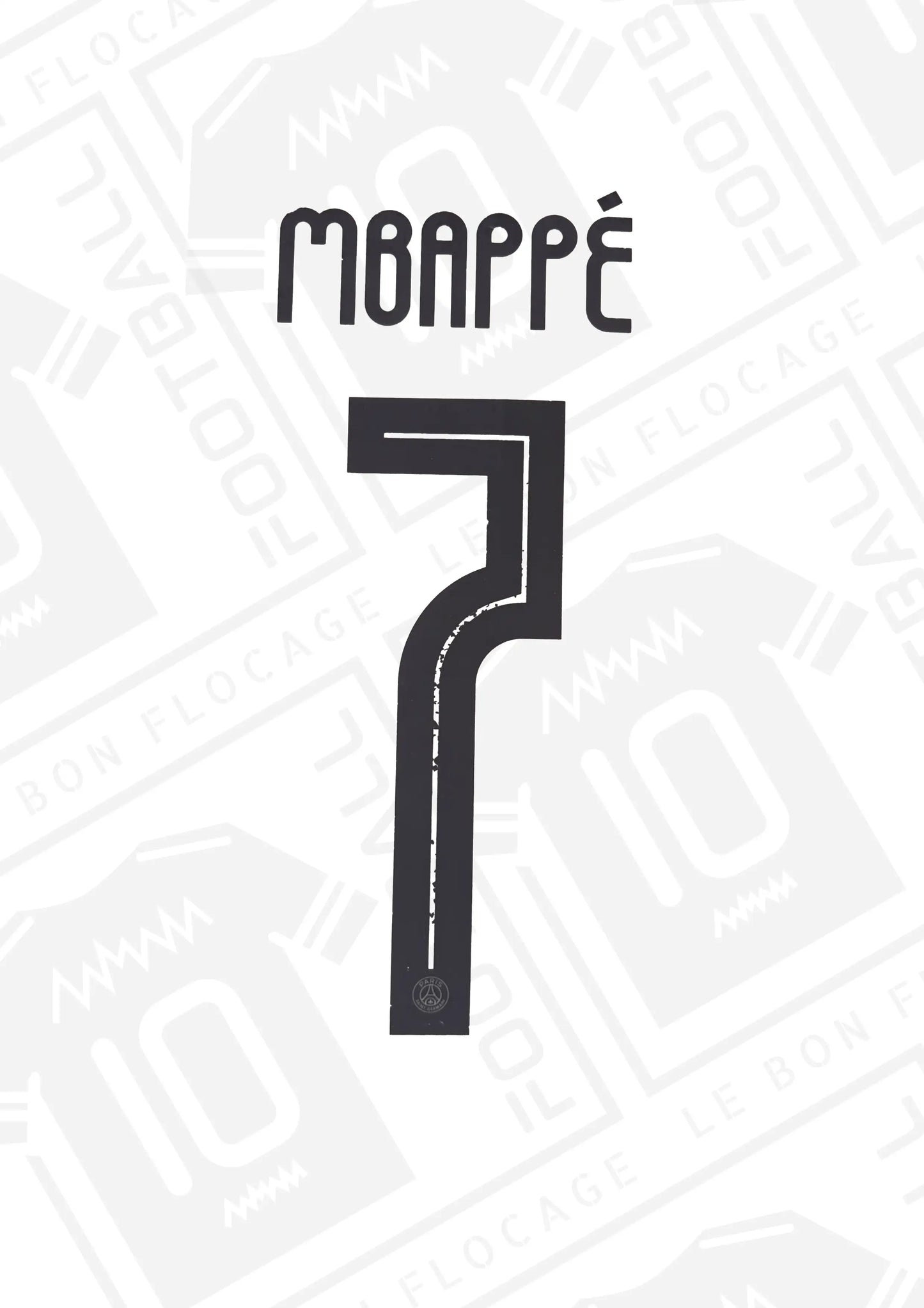 Flocage officiel - PSG, Mbappé, 2022/2023, extérieur LDC