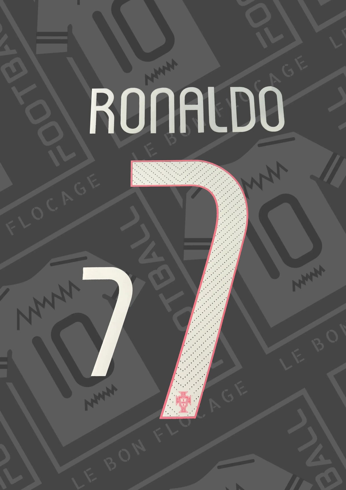 Flocage repro - Portugal, Ronaldo, 2014, domicile