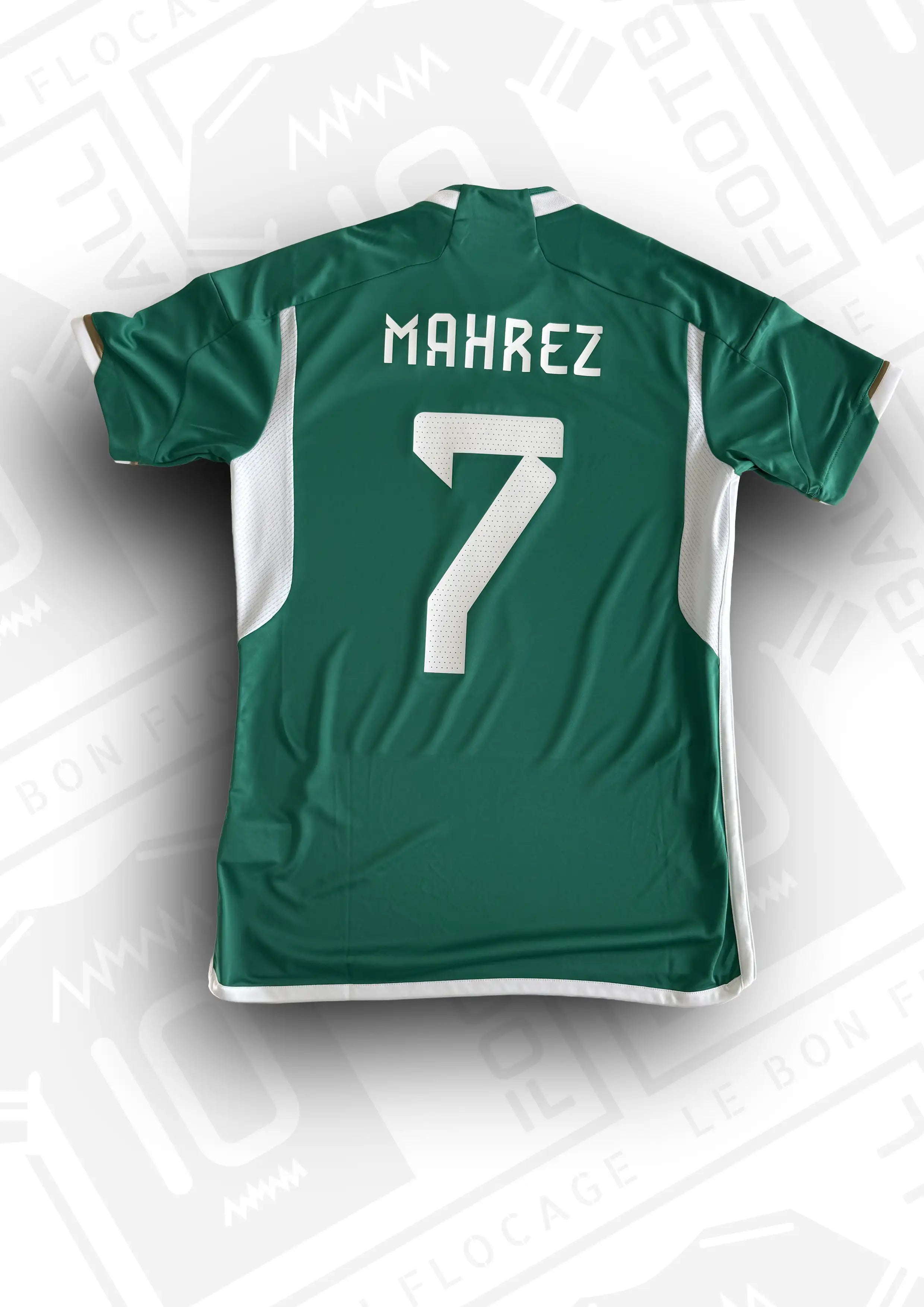 Flocage Officiel Algerie Mahrez 2020 - Maillot Extérieur Blanc - Footpress®