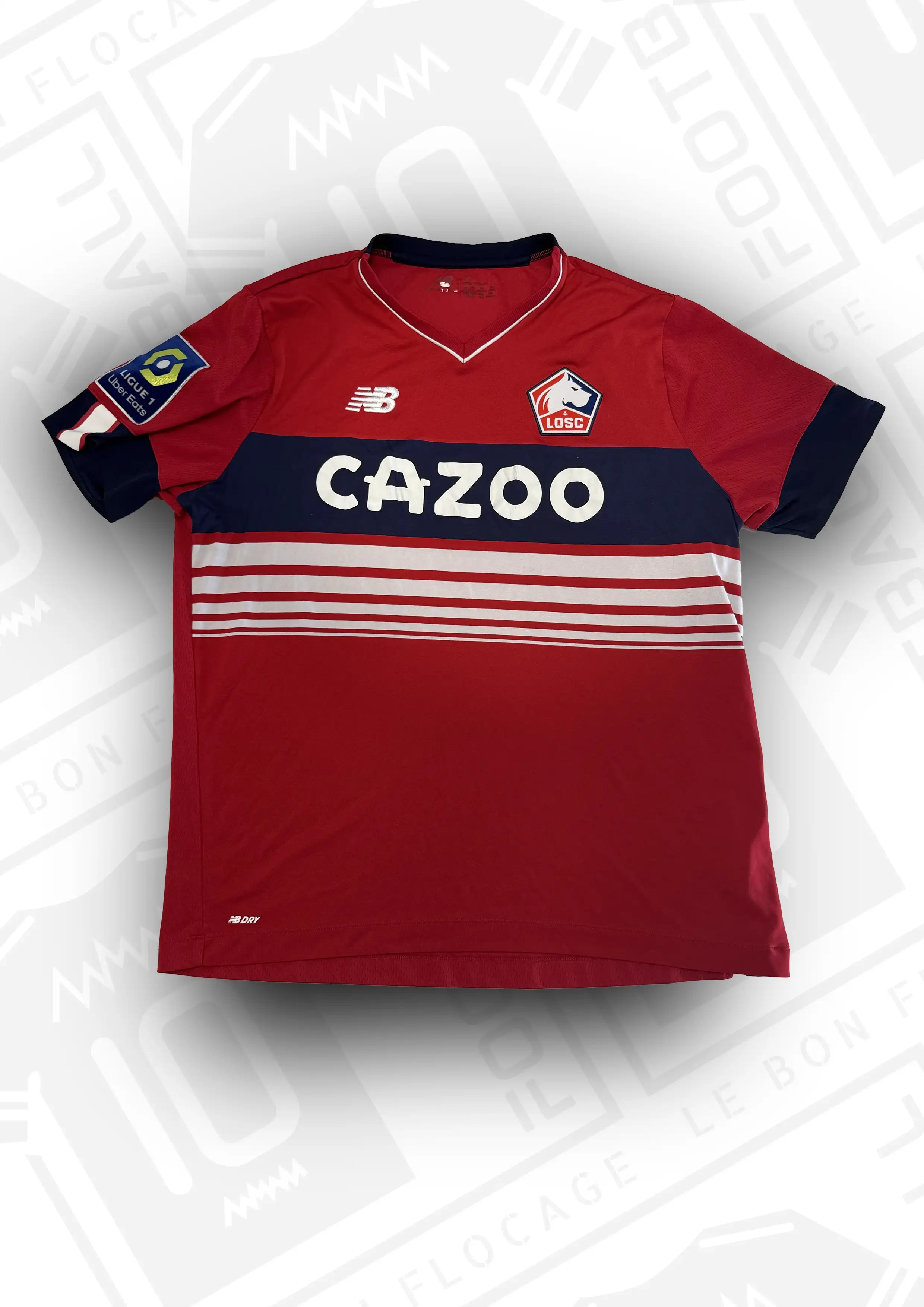 Flocage Officiel - Lille OSC, Ounas, 2022/2023, Home, Blanc (LOSC Flocage Officiel - Lille OSC, Ounas, 2022/2023, Home, Blanc (LOSC