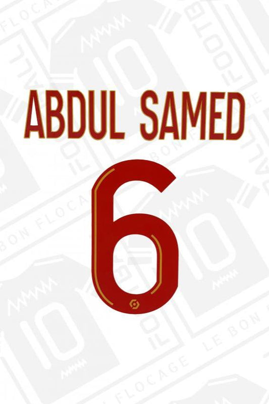 Flocage officiel - Lens, Abdul Samed, 2023/2024, domicile