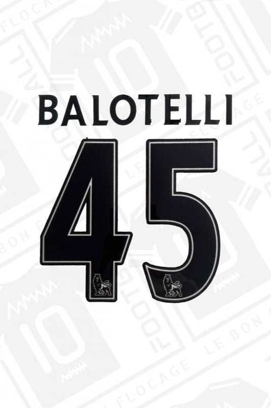 Flocage officiel - Manchester City, Balotelli, 2012/2013, domicile