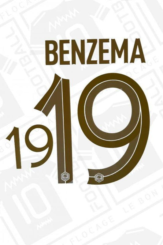 Flocage officiel - France, Benzema, 2022/2023, domicile