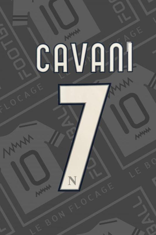 Flocage officiel - Naples, Cavani, 2010/2011, domicile