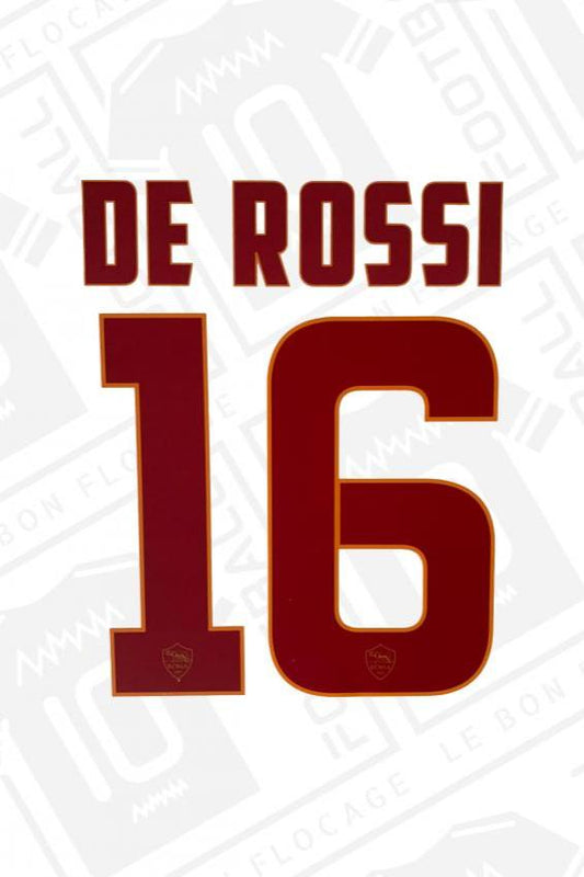 Flocage officiel - As Roma, De Rossi, 2014/2015, Extérieur