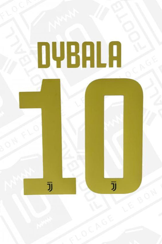 Flocage officiel - Juventus, Dybala, 2018/2019, third,