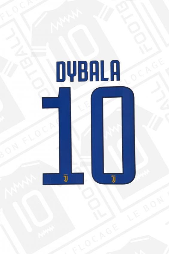 Flocage officiel - Juventus, Dybala, 2017/2018, extérieur