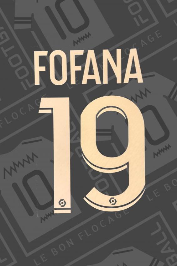 Flocage officiel - Monaco, Fofana, 2023/2024, domicile