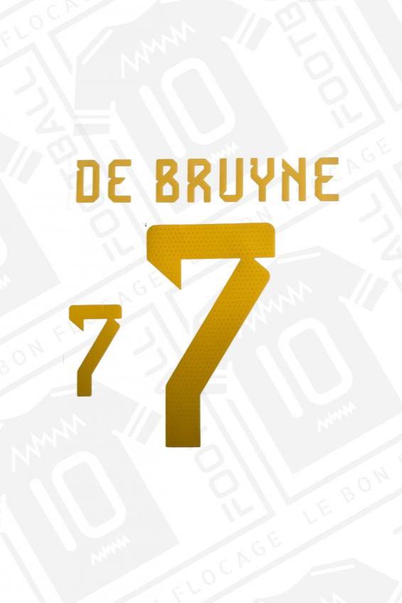 Flocage officiel - Belgique, De Bruyne, 2022/2023, domicile