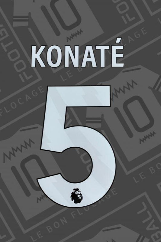 Flocage officiel - Liverpool, Konate, 2023/2024, domicile