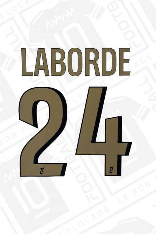 Flocage officiel - Nice, Laborde, 2024/2025, domicile