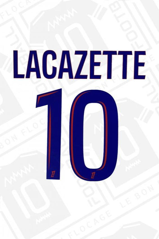 Flocage officiel - Lyon, Lacazette, 2024/2025, domicile