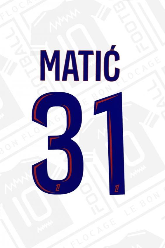 Flocage officiel - Lyon, Matic, 2024/2025, domicile