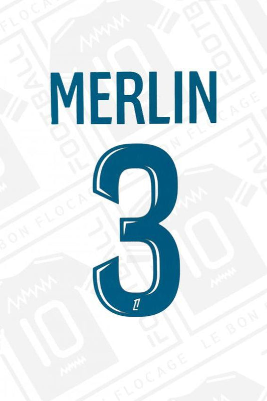 Flocage officiel - Marseille, Merlin, 2024/2025, domicile