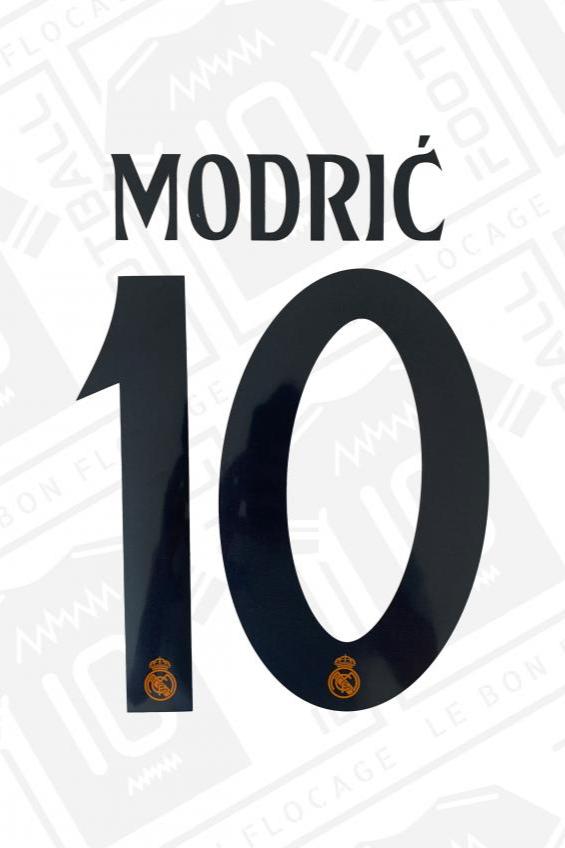 Flocage officiel - Real Madrid, Modric, 2024/2025, extérieur