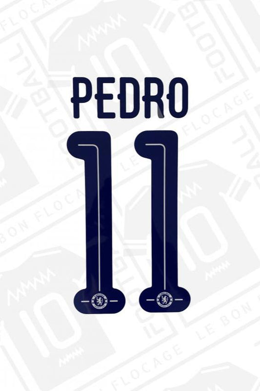 Flocage officiel - Chelsea, Pedro, 2015/2016, Extérieur, Bleu