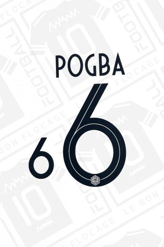 Flocage officiel - France, Pogba, 2018/2019, extérieur