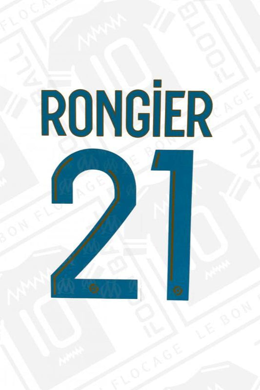 Flocage officiel - Marseille, Rongier, 2023/2024, domicile