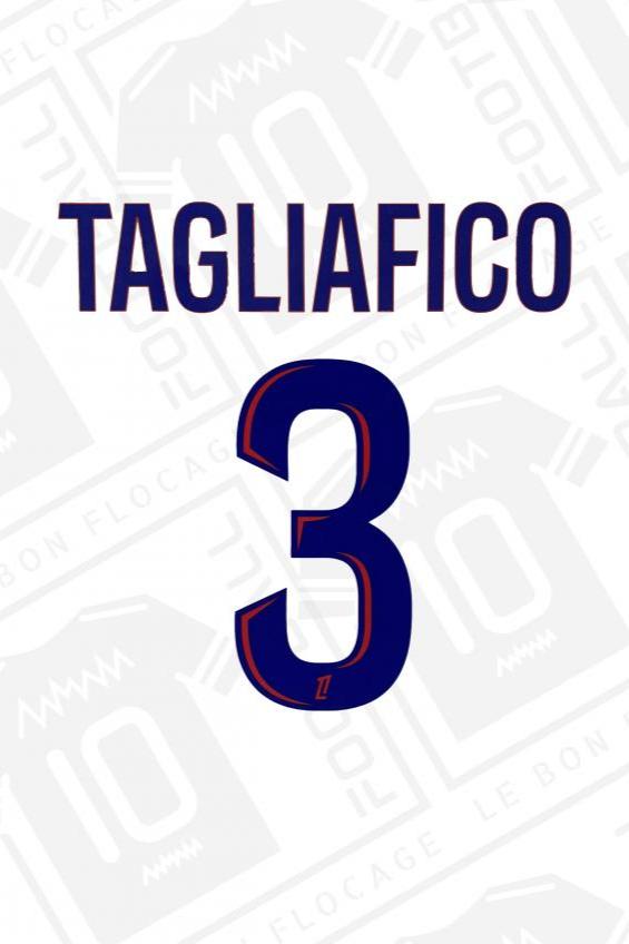 Flocage officiel - Lyon, Tagliafico, 2024/2025, domicile