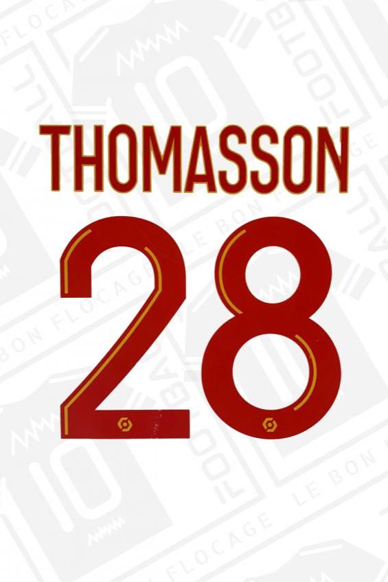 Flocage officiel - Lens, Thomasson, 2023/2024, domicile