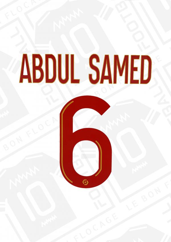 Flocage officiel - Lens, Abdul Samed, 2023/2024, domicile