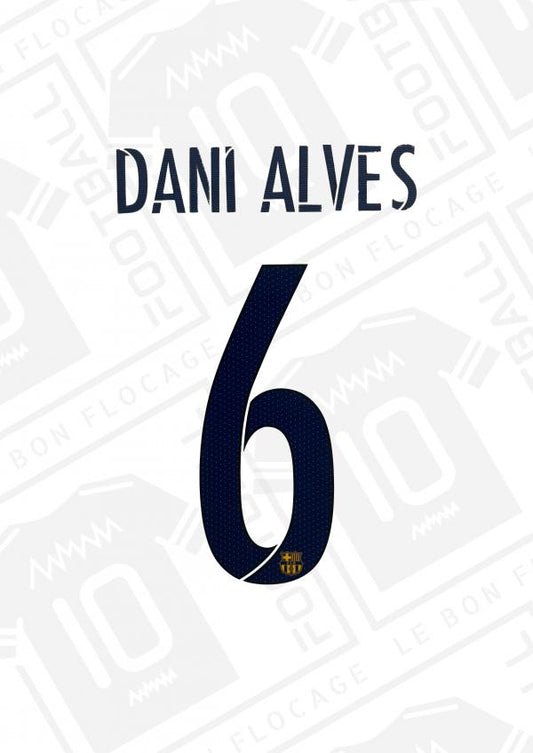 Flocage officiel - Barcelone, Dani Alves, 2015/2016, domicile