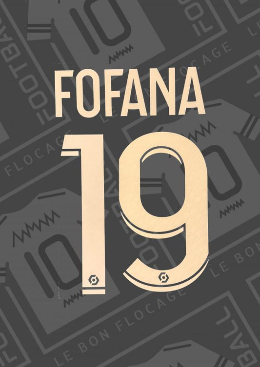 Flocage officiel - Monaco, Fofana, 2023/2024, domicile