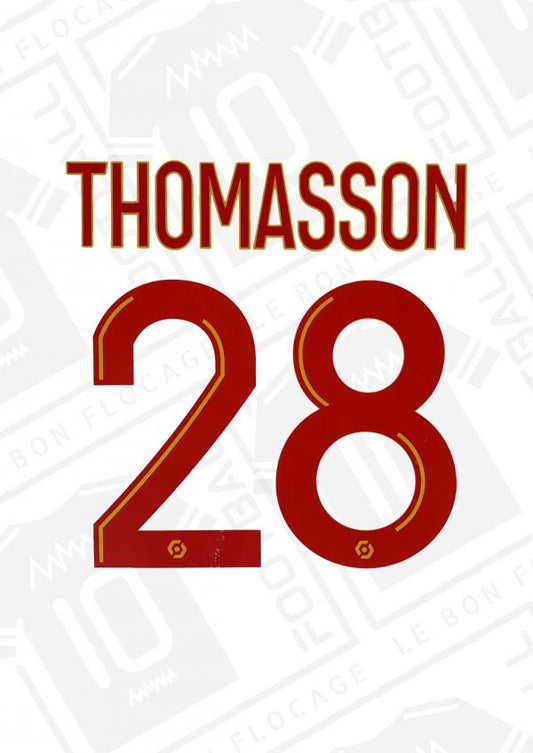 Flocage officiel - Lens, Thomasson, 2023/2024, domicile