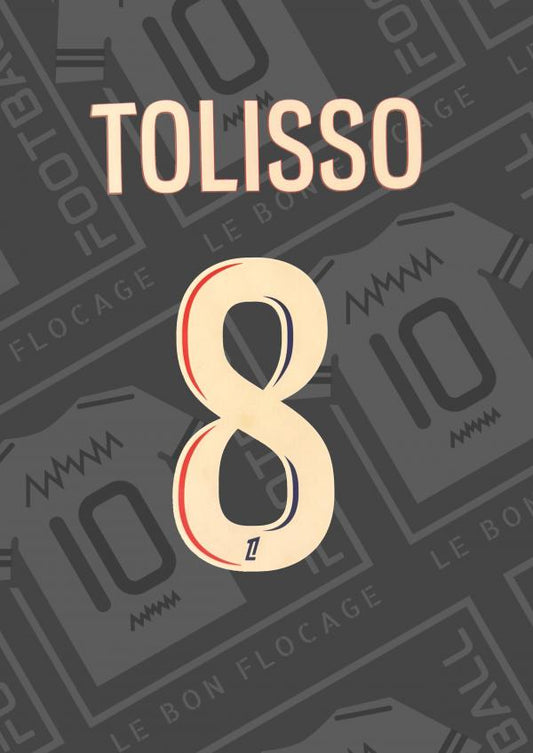 Flocage officiel - Lyon, Tolisso, 2024/2025, extérieur