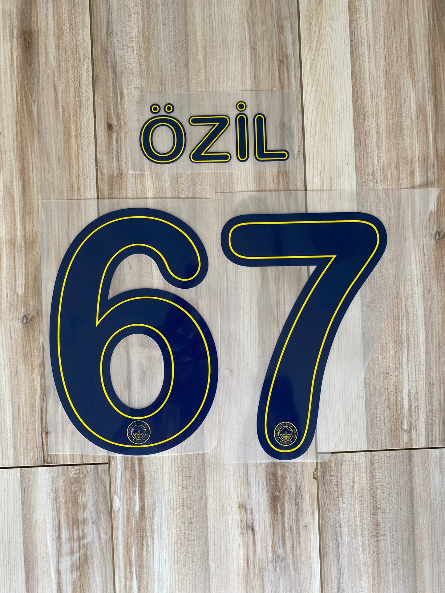 Flocage officiel - Fenerbahce, Özil, 2020/2021, Domicile, Bleu marine/ Jaune