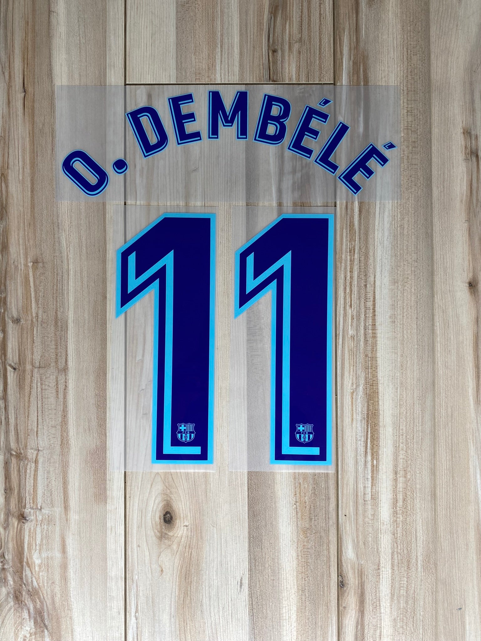 Flocage Footpress – Dembélé – FC Barcelone 2019/2020 Domicile – Jaune – Neuf
