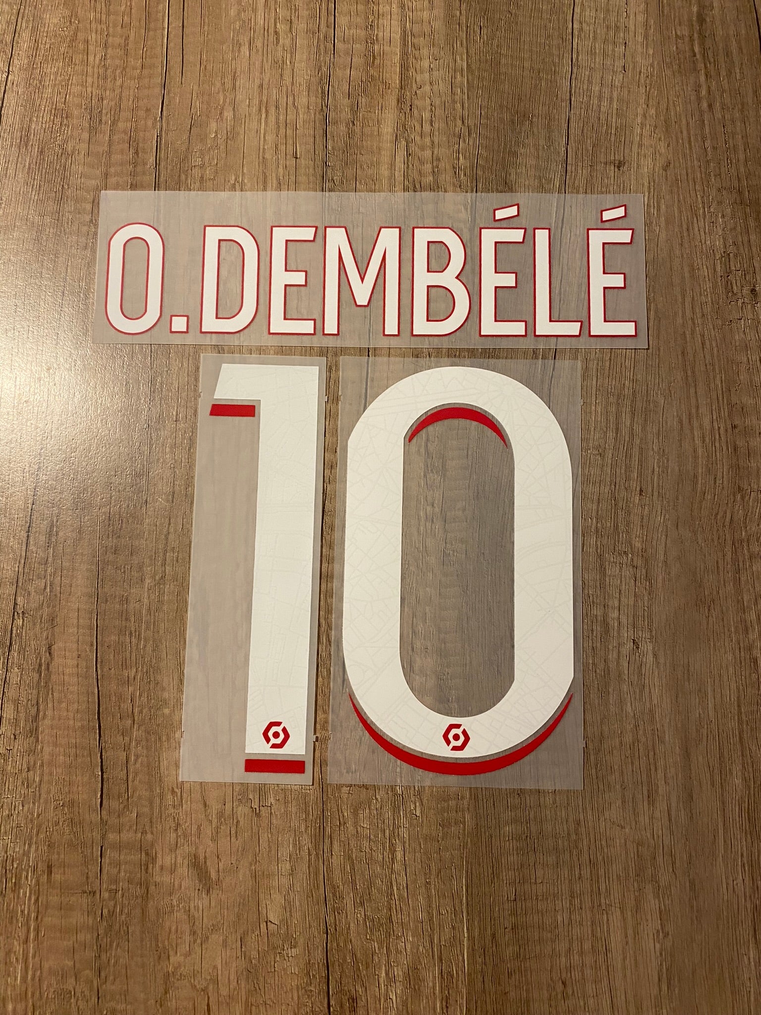 Flocage Officiel PSG 2023/2024 - Maillot Domicile - Nom Mbappé - Neuf Sous Blister