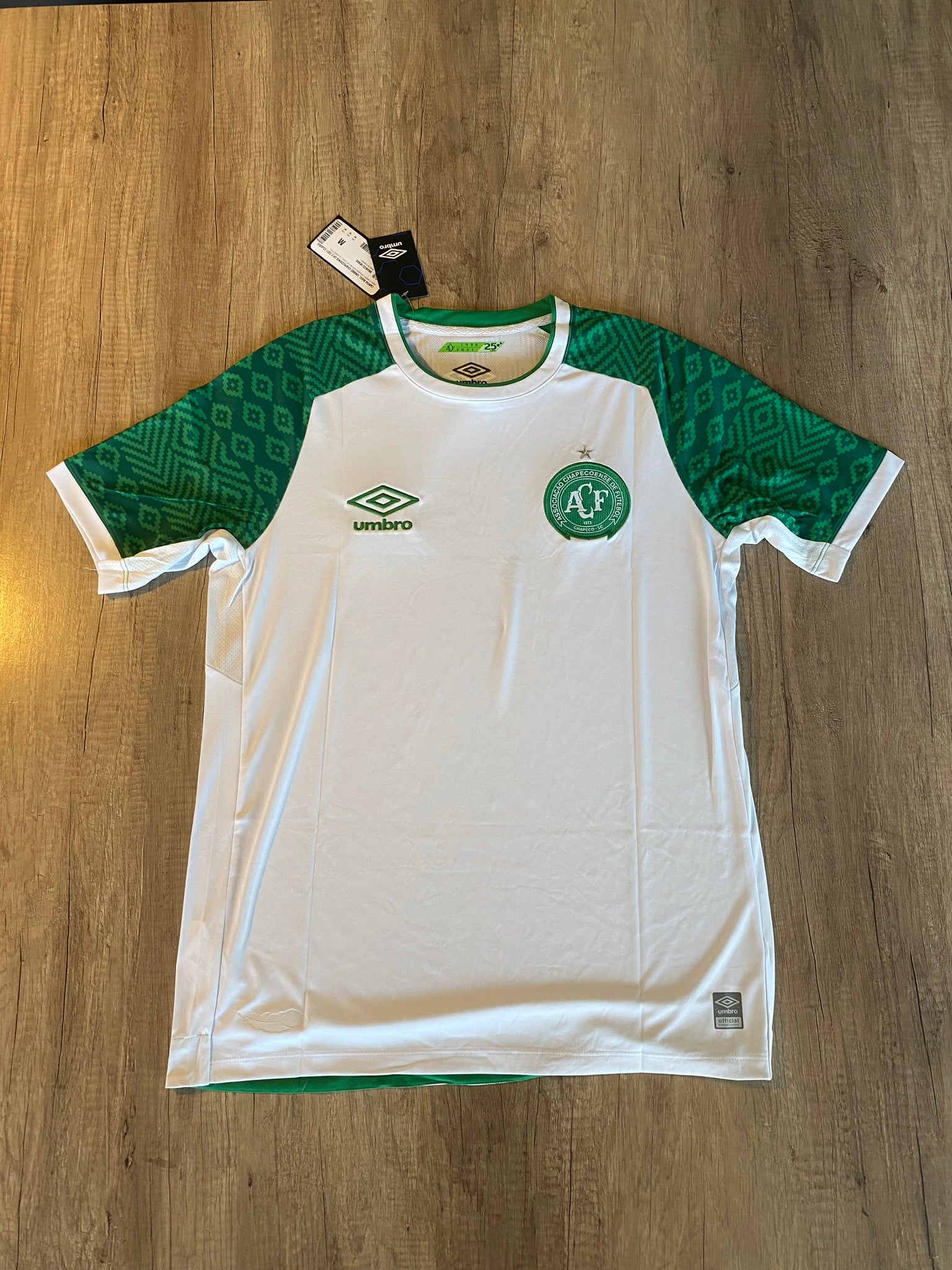 Maillot Umbro Extérieur Chapecoense - Blanc, Taille XL, Neuf Avec étiquettes