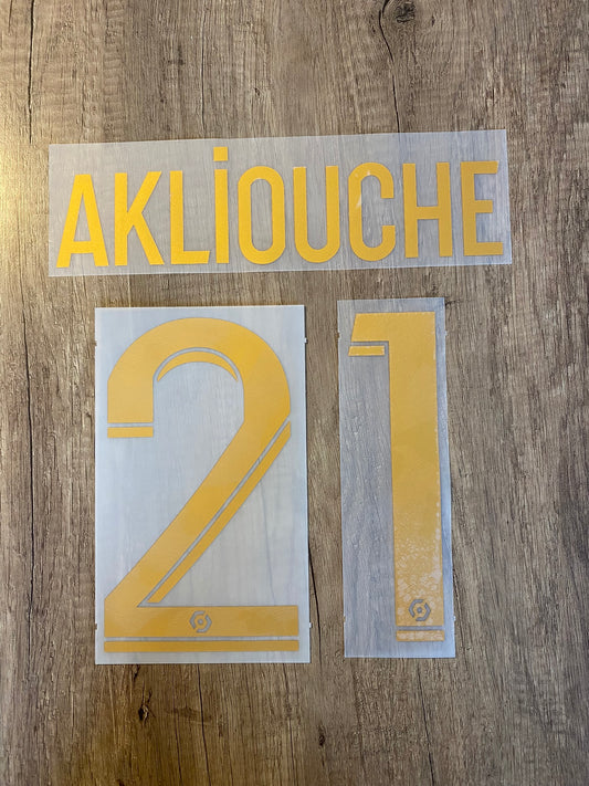 Flocage officiel - Monaco, Akliouche, 2023/2024, extérieur