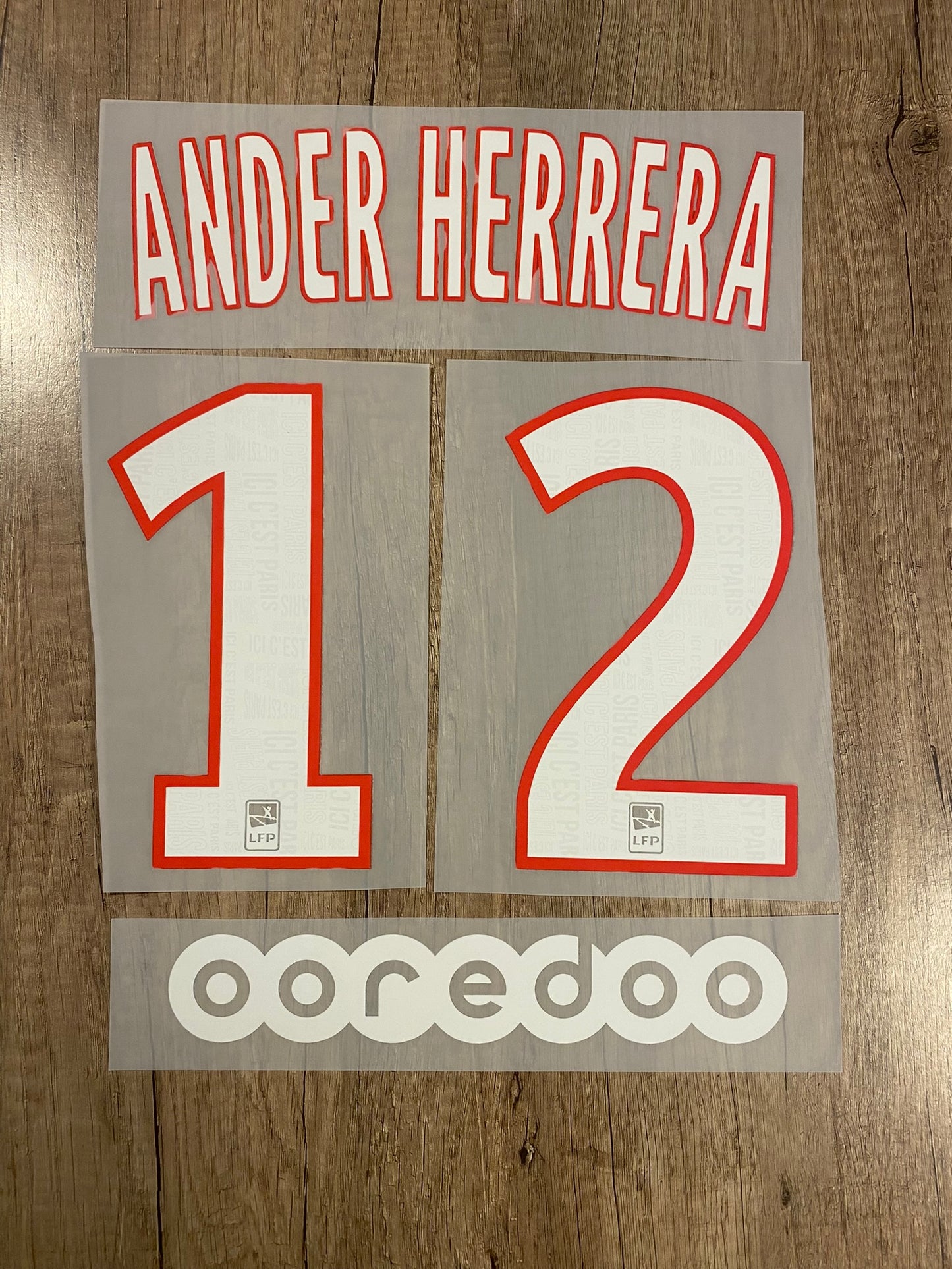 Flocage officiel - PSG, Herrera, 2019/2020, domicile