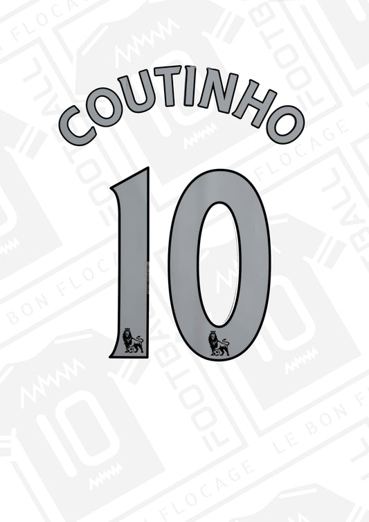 Flocage officiel - Liverpool, Coutinho, 2014/2015, domicile