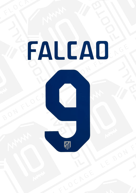 Flocage officiel - Atlético, Falcao, 2011/2012, domicile