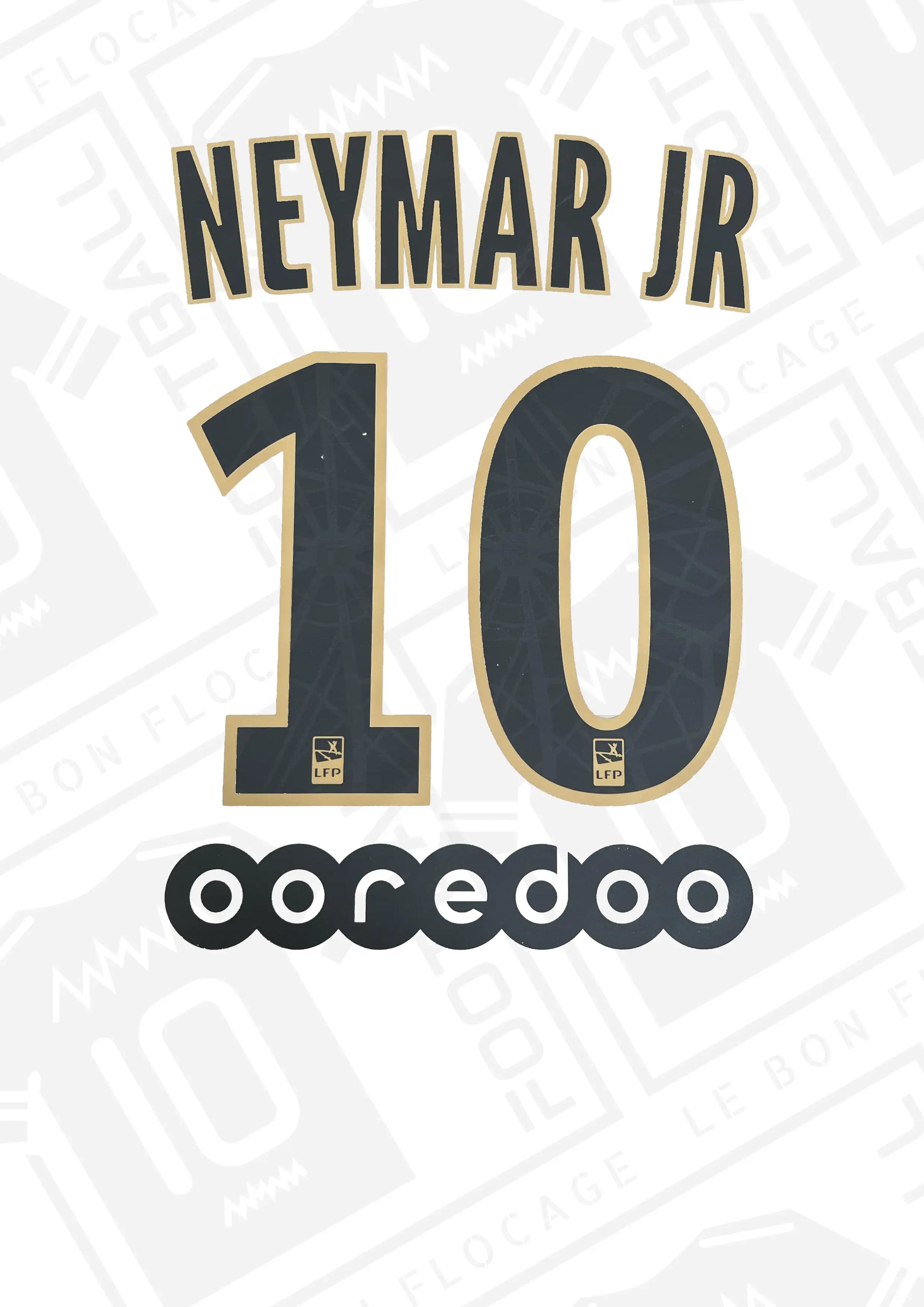 Flocage Officiel PSG 2018/2019 Neymar – Extérieur UCL – Neuf Avec étiquettes Monblason