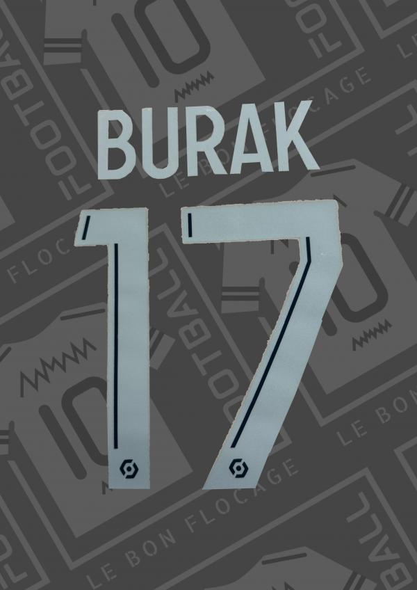 Flocage officiel - Lille, Burak, 2021/2022, domicile