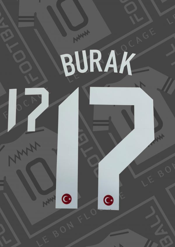 Flocage officiel - Turquie, Burak, 2022, domicile