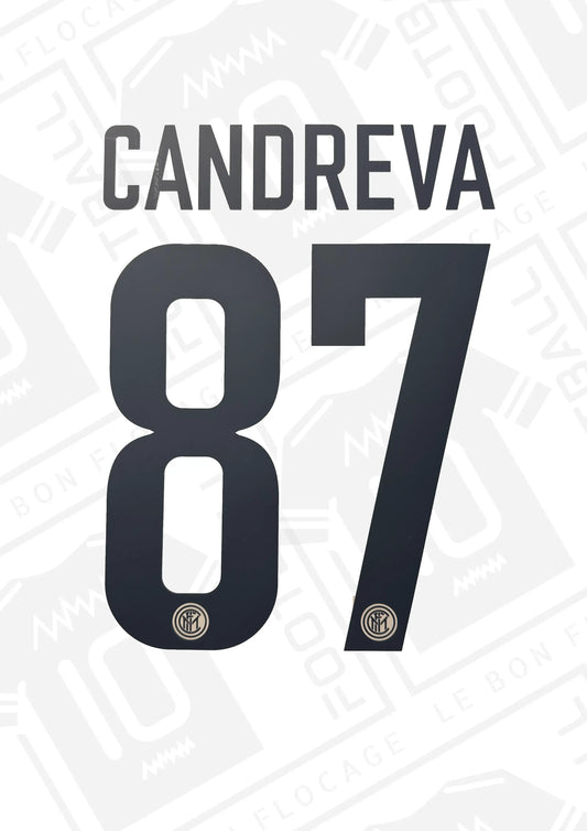 Flocage officiel - Inter Milan, Candreva, 2018/2019, third