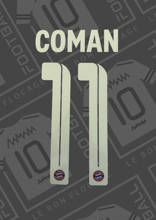 Flocage officiel - Bayern, Coman, 2022/2023, domicile